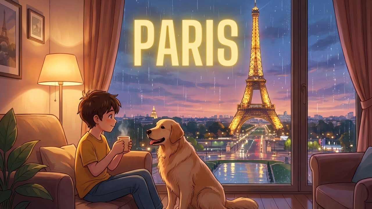 PARIS!!!#musicrelaxing #paris #lofi #ambientmusicforstudying #musicsong #musica #animationshorts