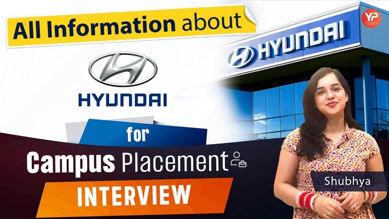 All information about Hyundai for Campus Placement Interviews