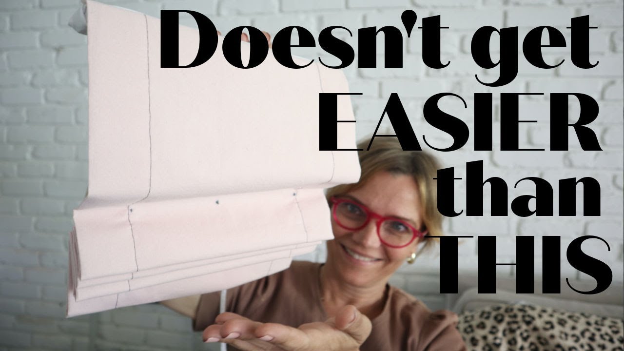 DIY Roman shade, relaxed flat style, potentially NO-Sew. *UPDATED*