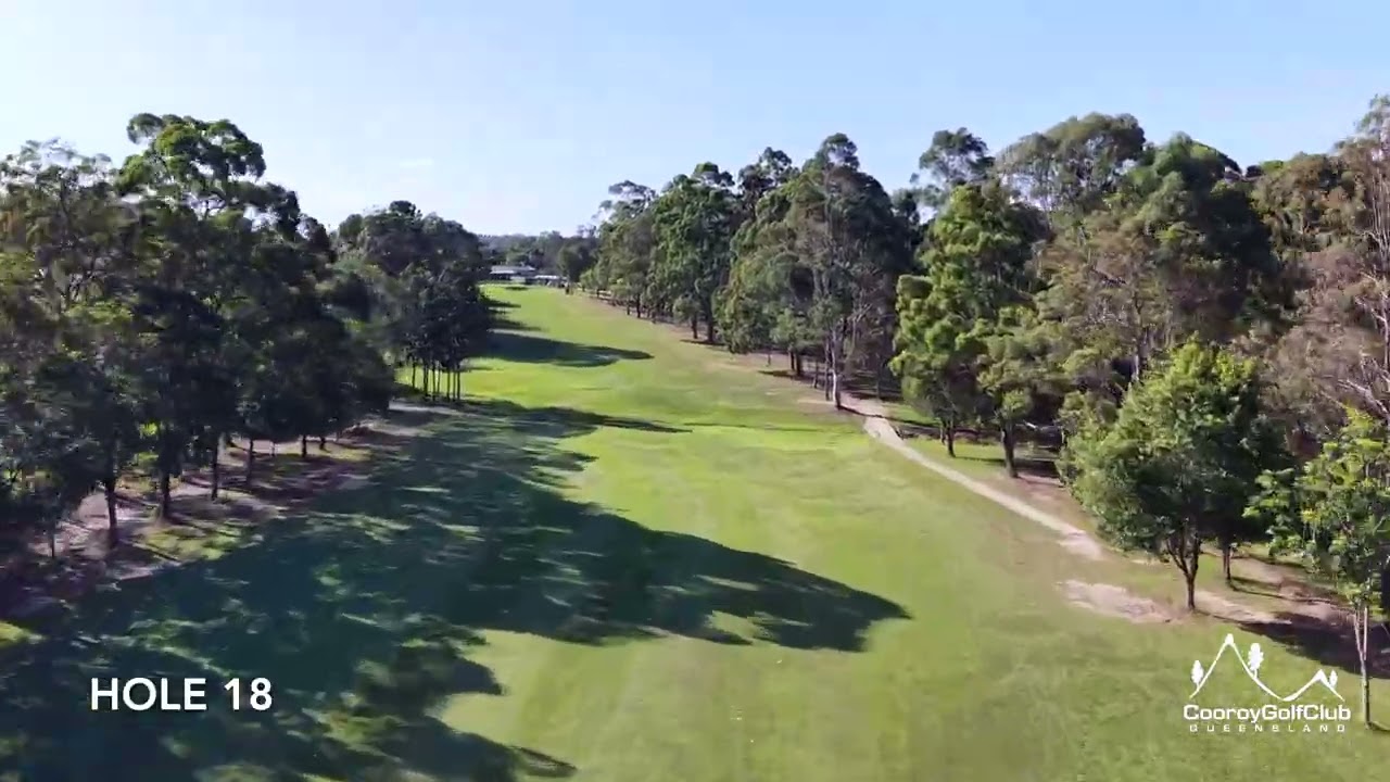 Hole 18 Flyover | Cooroy Golf Club | Finishing Par 5