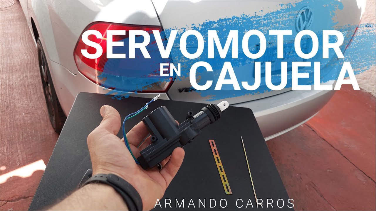 Chapa con servomotor Vento, actuador en cajuela VW | Armando Carros
