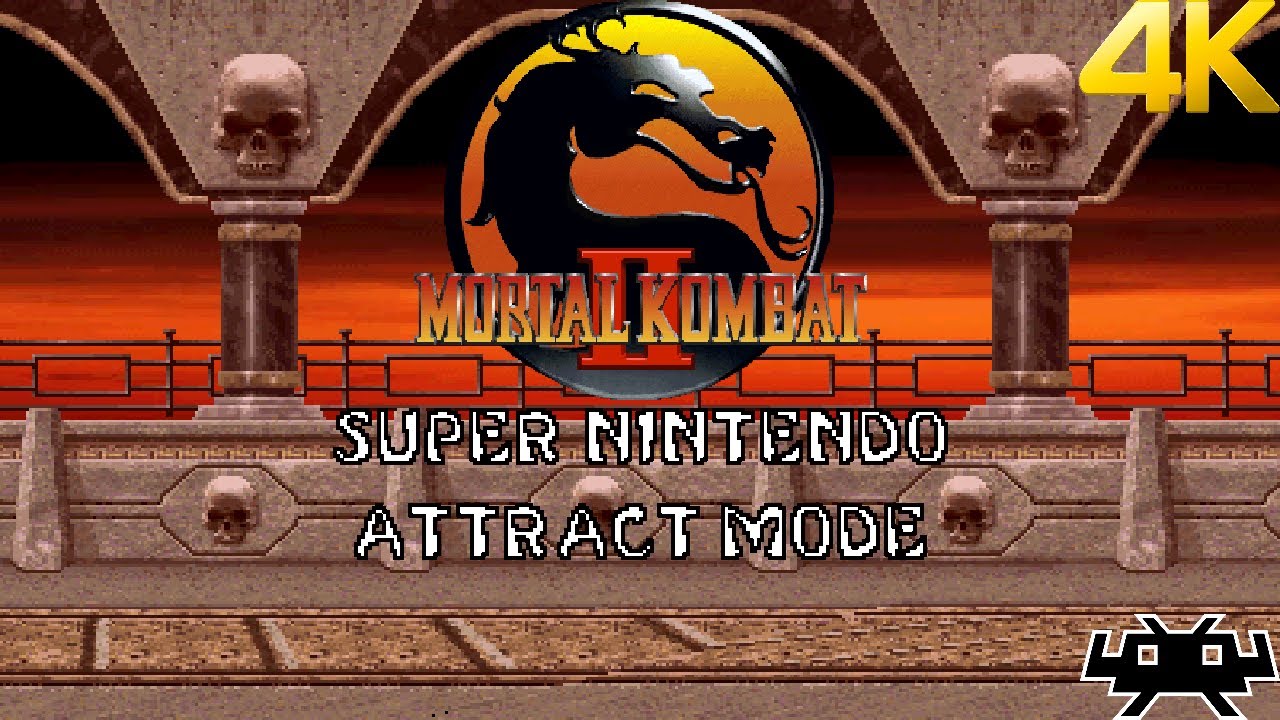 Mortal Kombat II: Super Nintendo Attract Mode (RetroArch) (4K)