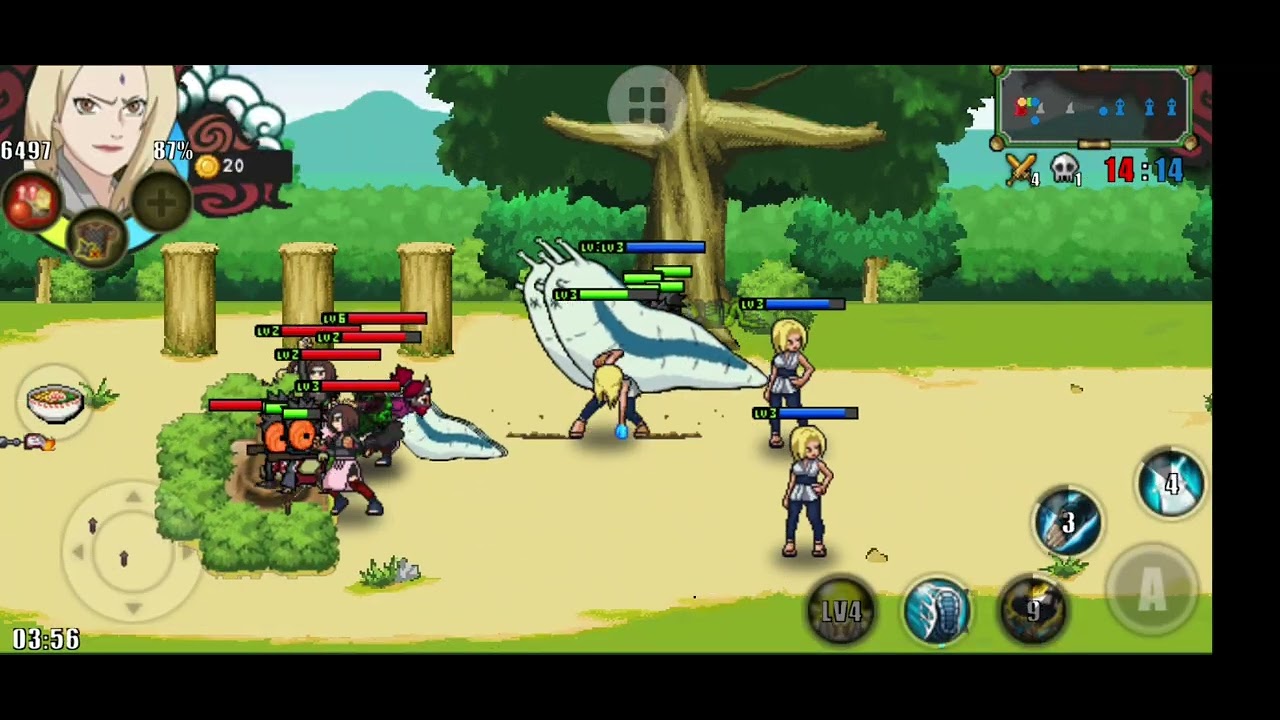 Lady TSUNADE gameplay (clone) !! Tsunade vs Rin ●Naruto Senki