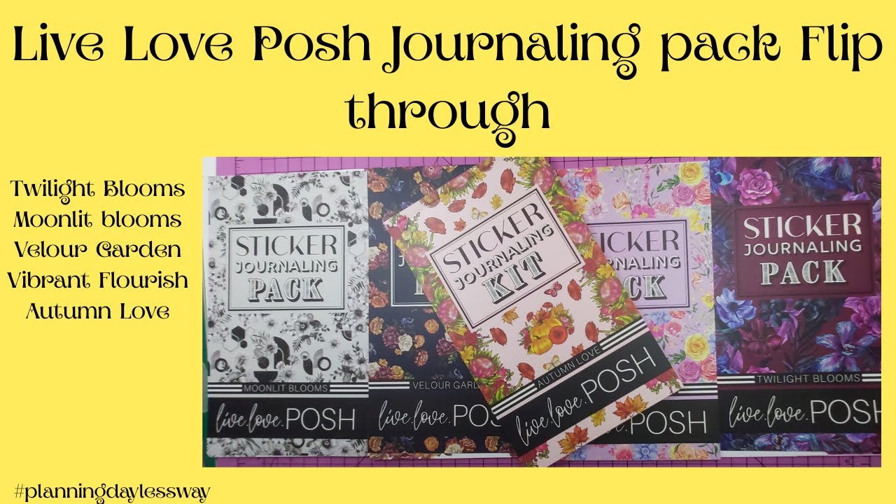 Amazing Sticker Journaling Packs Reviewed! @liveloveposh