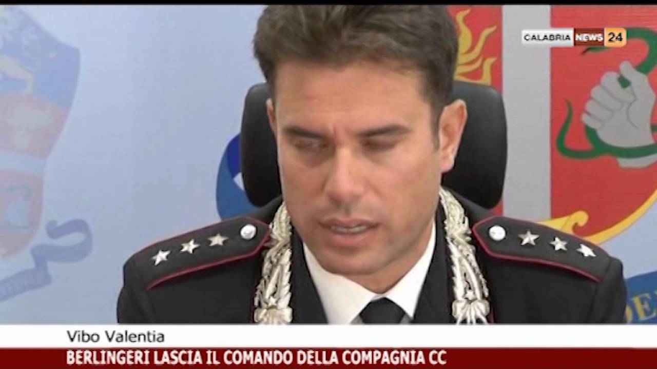 BERLINGERI LASCIA IL COMANDO DELLA COMPAGNIA CARABINIERI