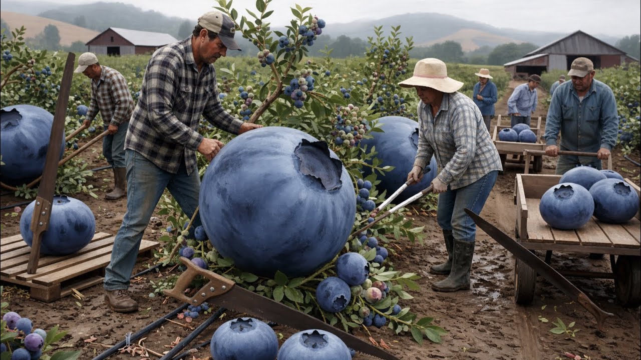 Unbelievable! How Blueberries Are Grown – From Seed to Harvest 