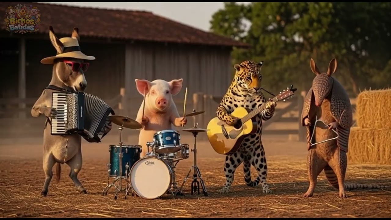 A Banda de Animais Mais Louca da Fazenda 🐷🪗 Forró Brega Instrumental