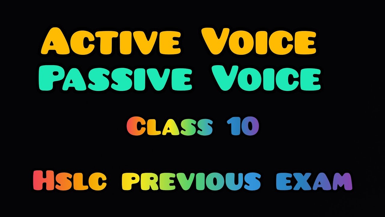 Voice Change Class 10 Question Bank | SEBA HSLC 1998 - 2022 @Your Classroom RD