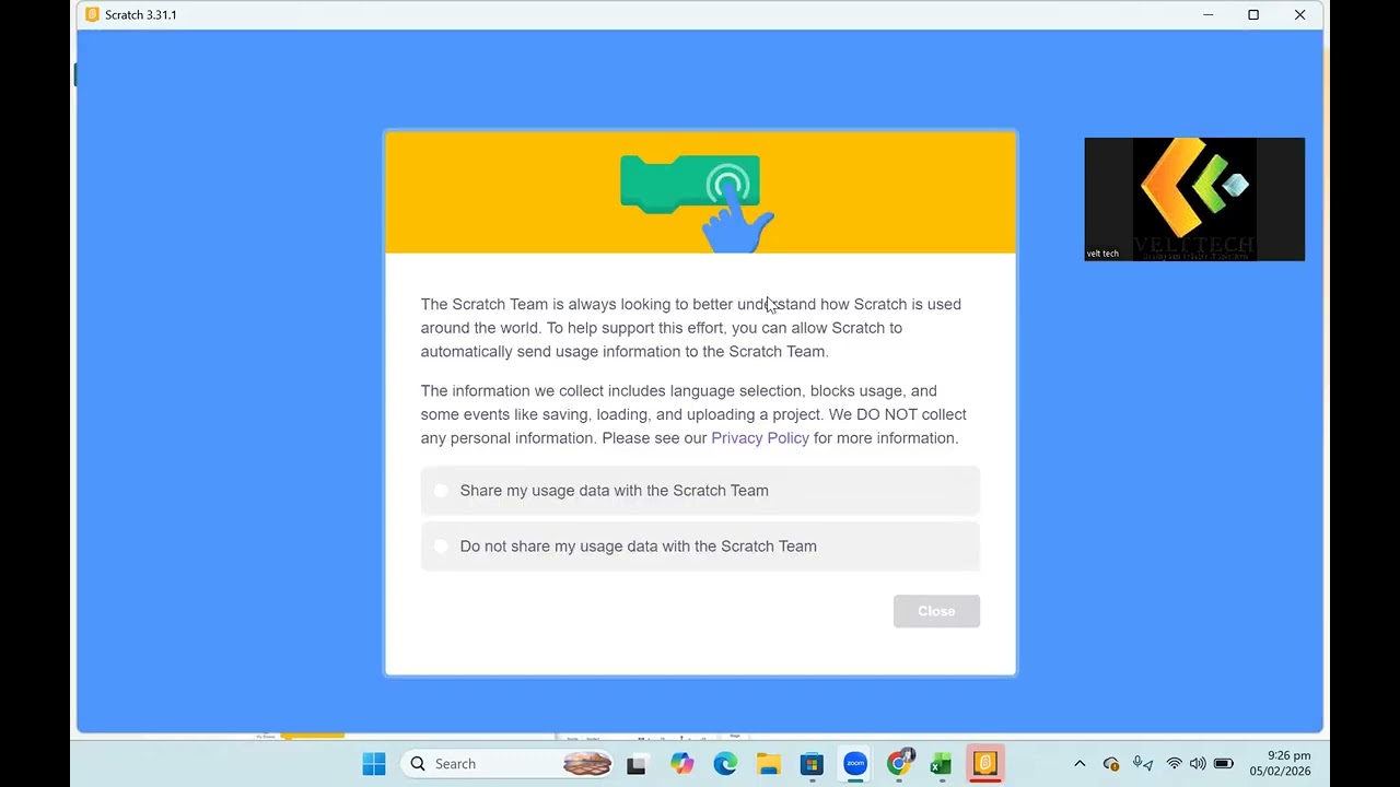 Scratch and Zoom Installation #scratch