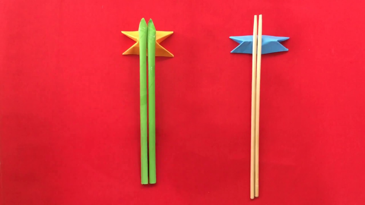 How to make a paper chopstick rest | Origami Easy and Beautiful Chopstick Rest