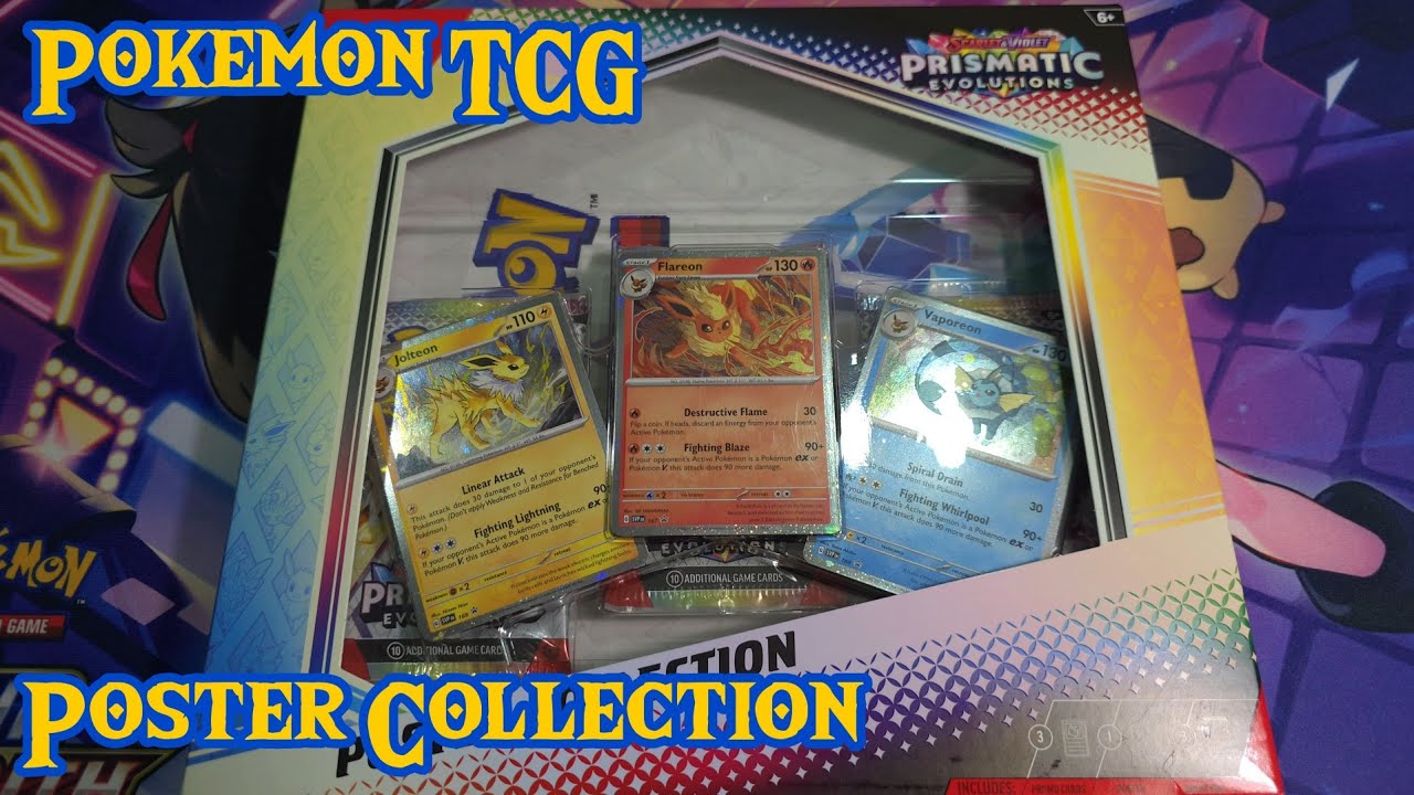 Pokémon TCG Prismatic Evolutions Poster Collection Walmart México Unboxing