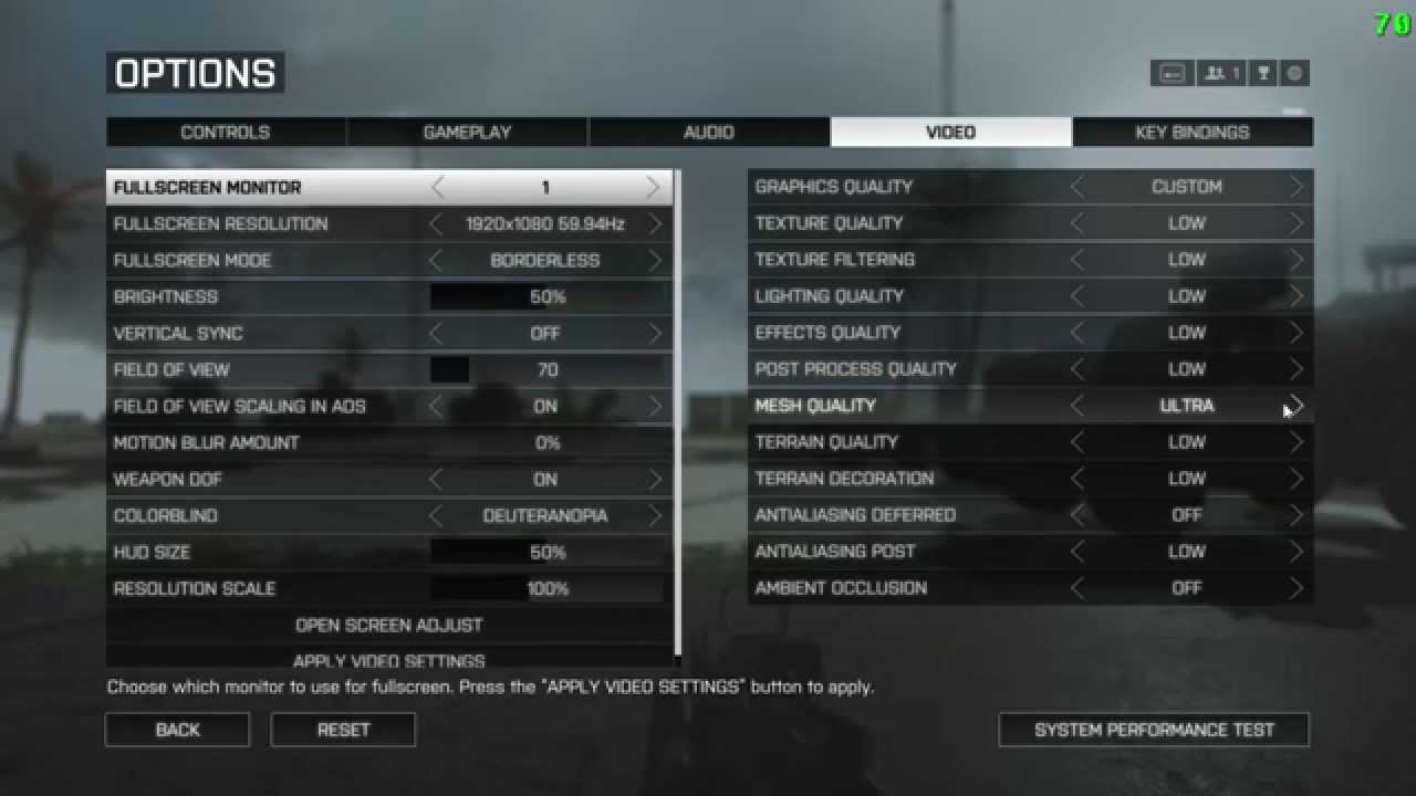 [BF4 Tweaks] Optimizing Graphics Settings