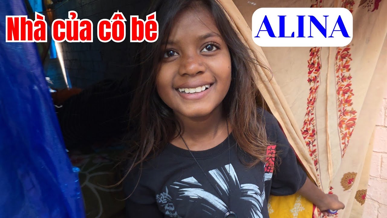 Căn nhà tạm bên vỉa hè của cô bé Alina! #quangthanhvlog 