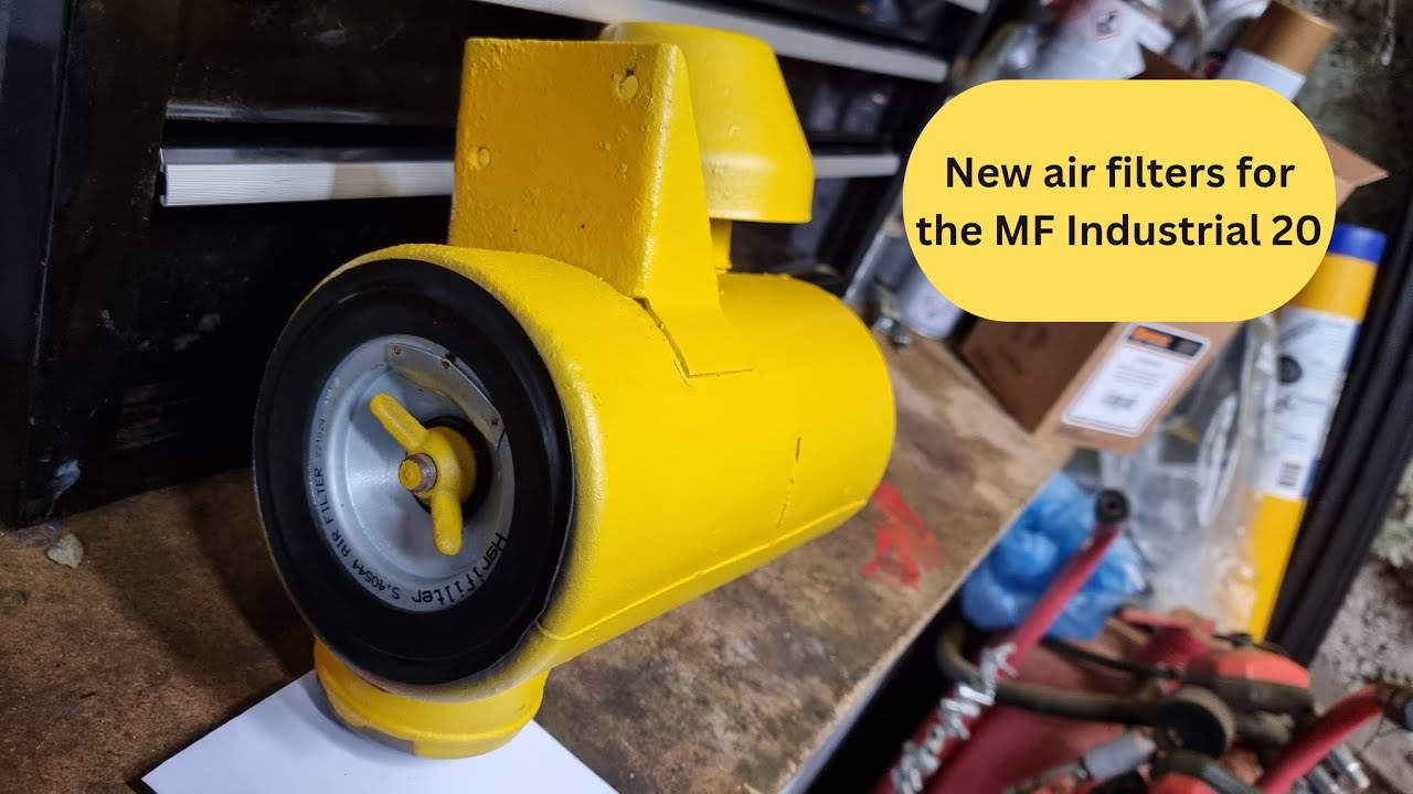 Dry air filter installation for massey ferguson 20