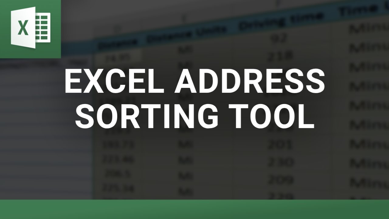 Excel Address Sorting Tool&nbsp;| Sort Addresses from Nearest to Farthest
