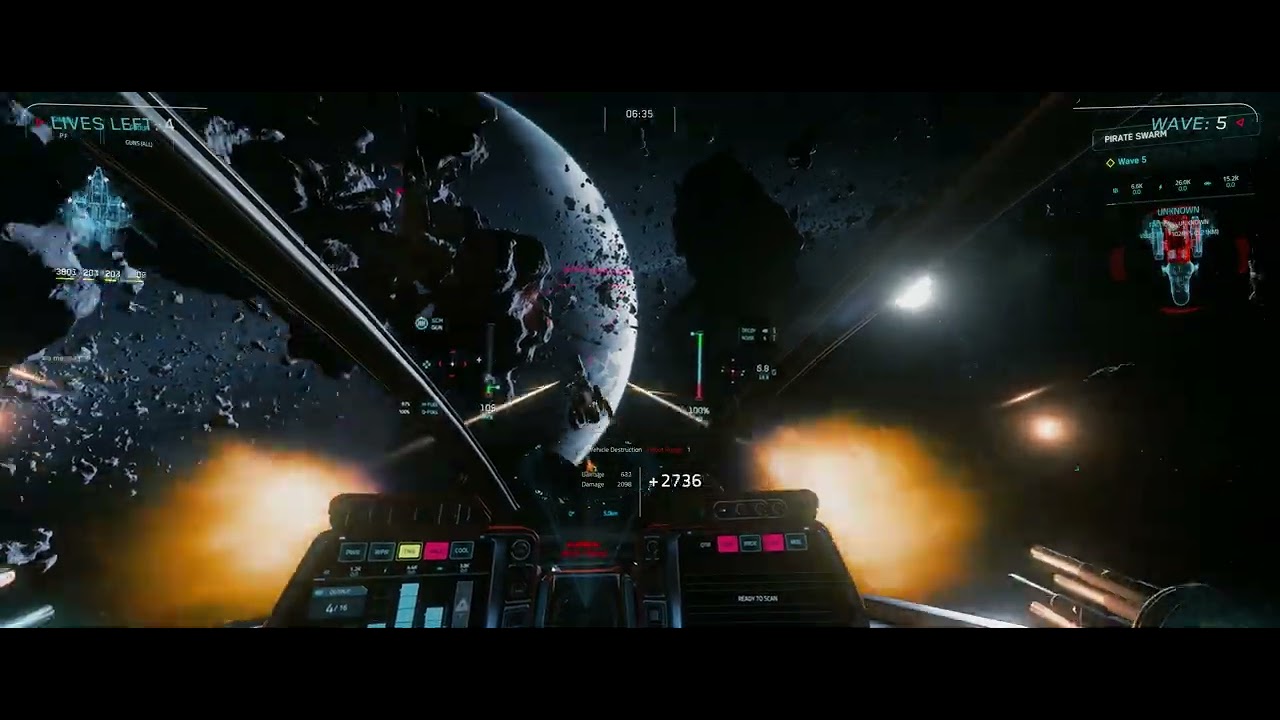 Star Citizen 4.5 - Pirate Swarm - Stealth Sabre ballistic - Hammerhead