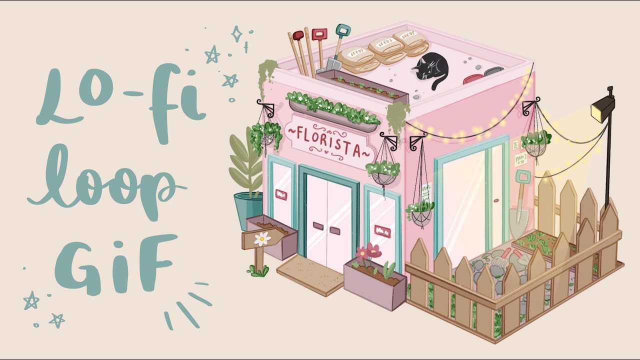 Создание зацикленного GIF-анимации Lo-Fi в Procreate