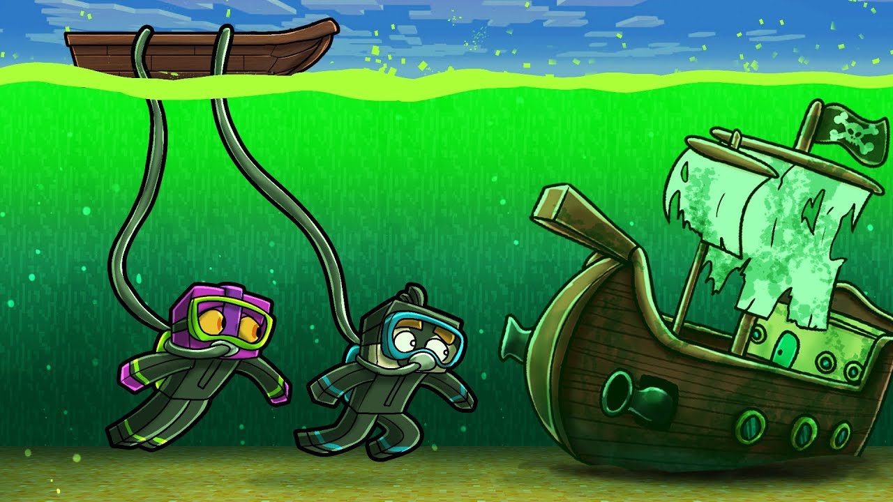 HOW TO SURVIVE IN TOXIC OCEAN WATER! (Minecraft Island Survival)