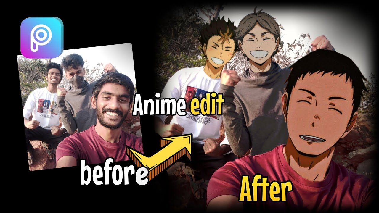 Anime face edit tutorial using PicsArt