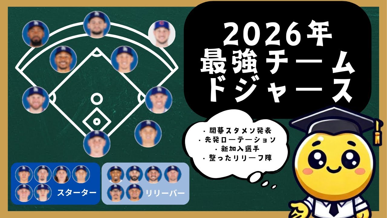 【MLB 2026】ドジャース、もう止まらない。完全ラインナップが反則すぎる件