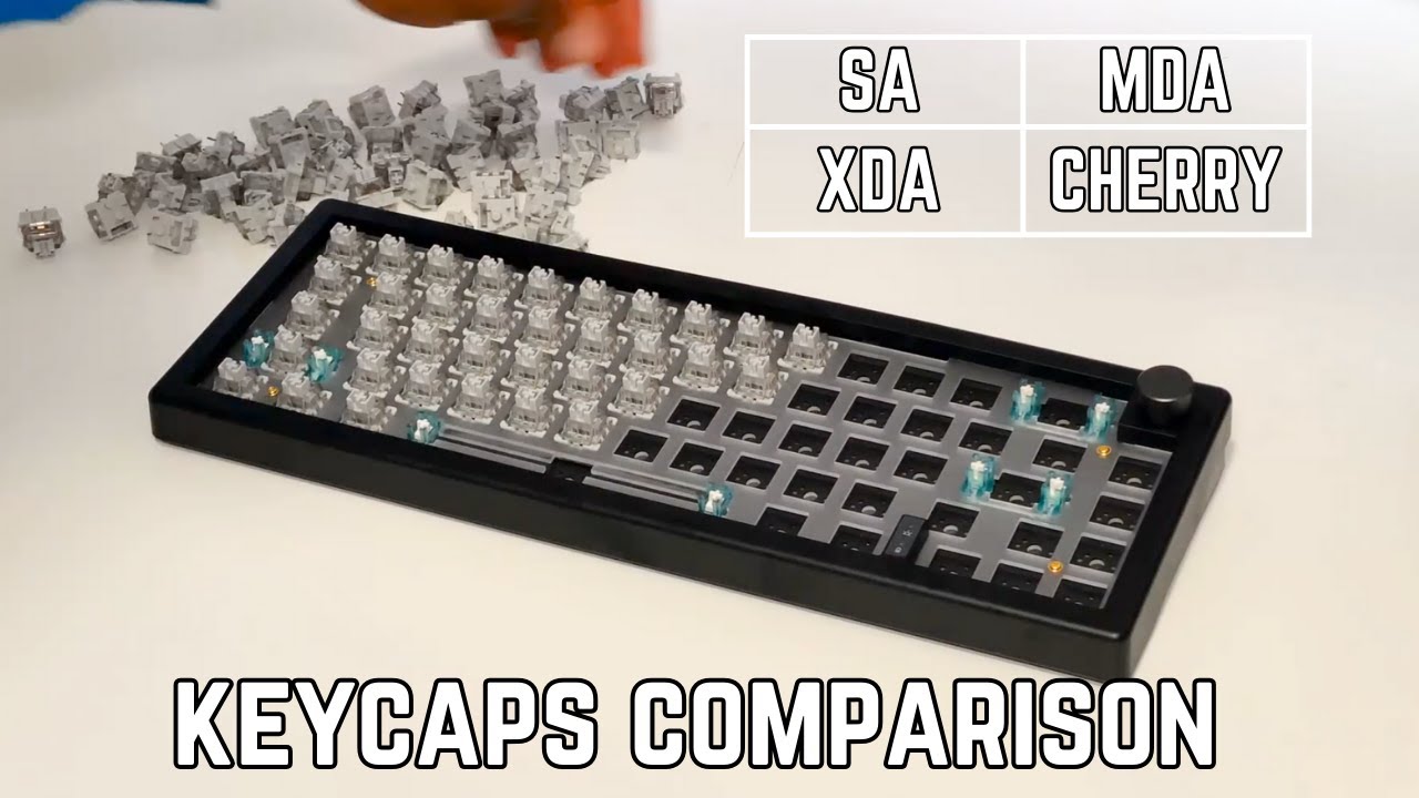 Best Keycaps for Thock?.. Keycap Comparison - SA, XDA, MDA & Cherry | Sound Test #keycaps