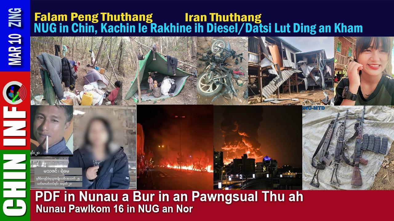 Mar 10: PDF in Muslim Nu Pawngsual Bor Thu ah Nunau Pawlkom 16 in Ca an Thehlut, Falam & Iran Thuhla