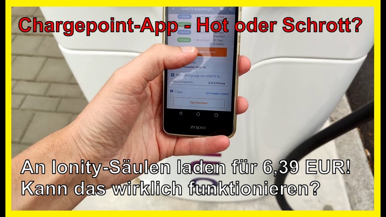 An Ionity-Säule für 6,39 EUR laden? Chargepoint-App - Hot oder Schrott?!