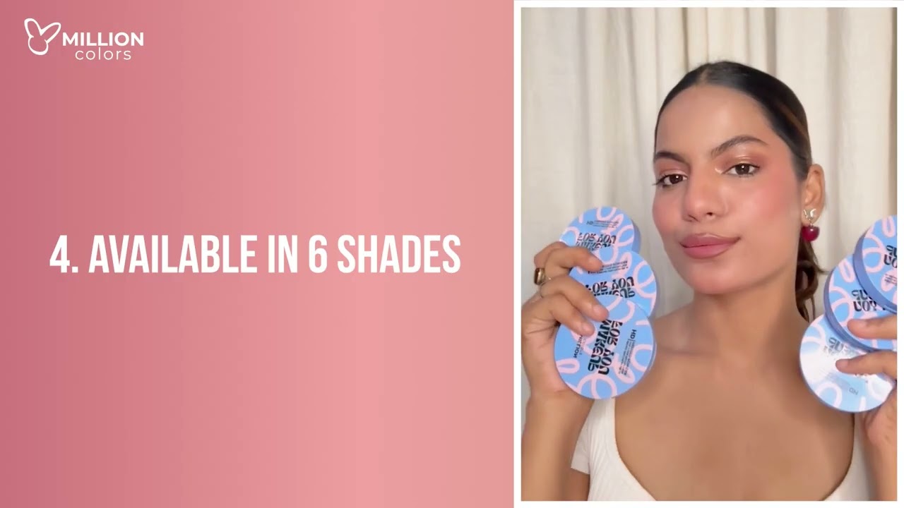 Million Colour Compact Powder | Oil-Free, Long-Lasting & Flawless Finish!