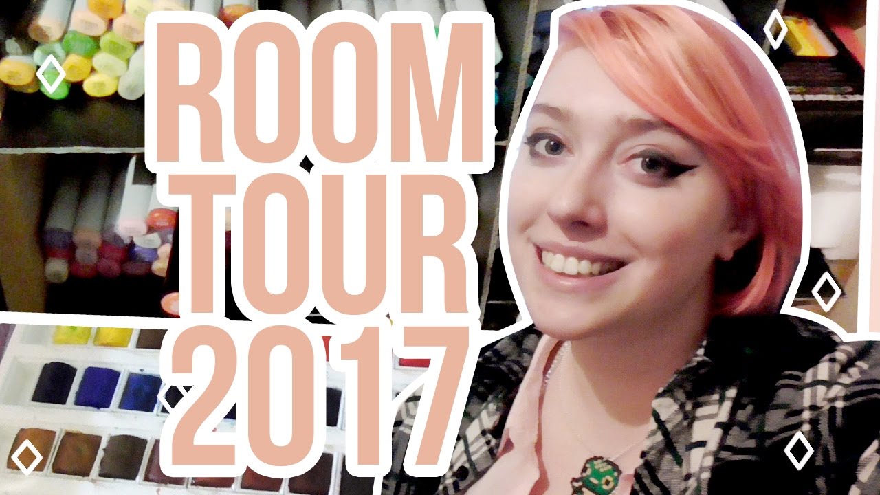 BIG ART WORKSPACE AND ROOM TOUR 2017