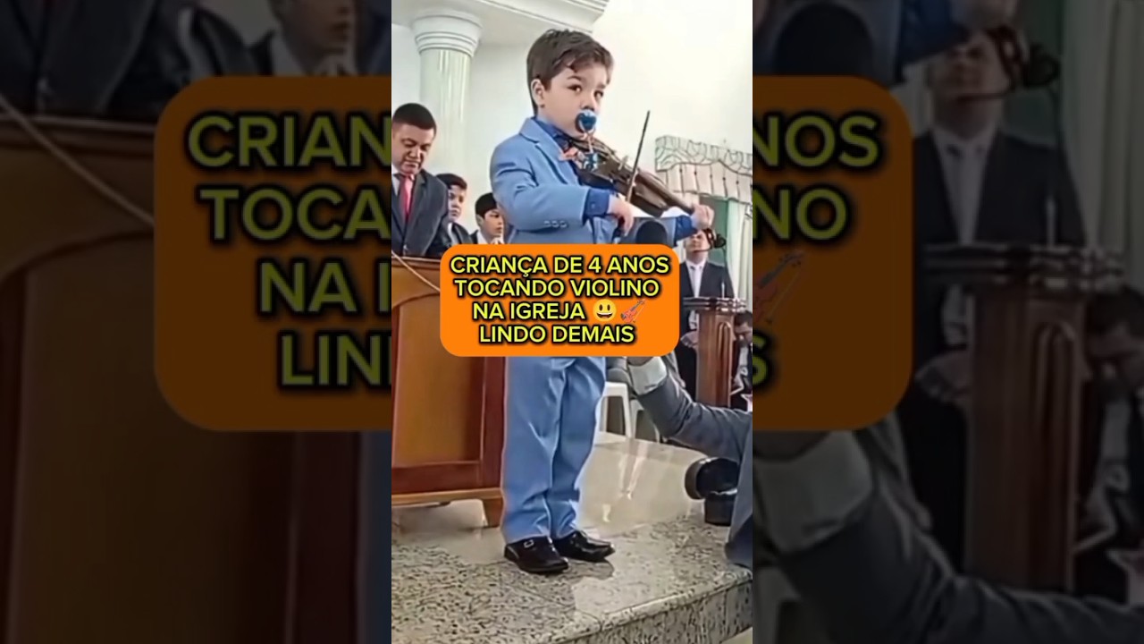 MENINO DE 4 ANOS LOUVANDO A DEUS COM VIOLINO 🎻😃🙏 #jesuschrist #ccbhinos #ccb #mensagemdedeus #hinos