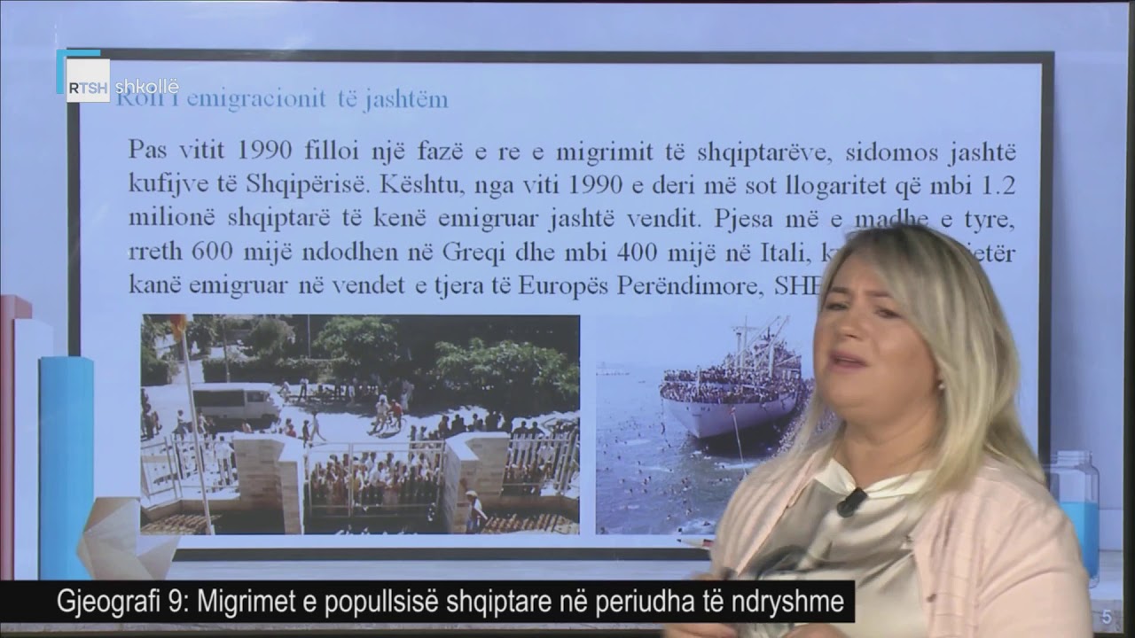Gjeografi 9 - Migrimet e popullsisë shqiptare në periudha të ndryshme