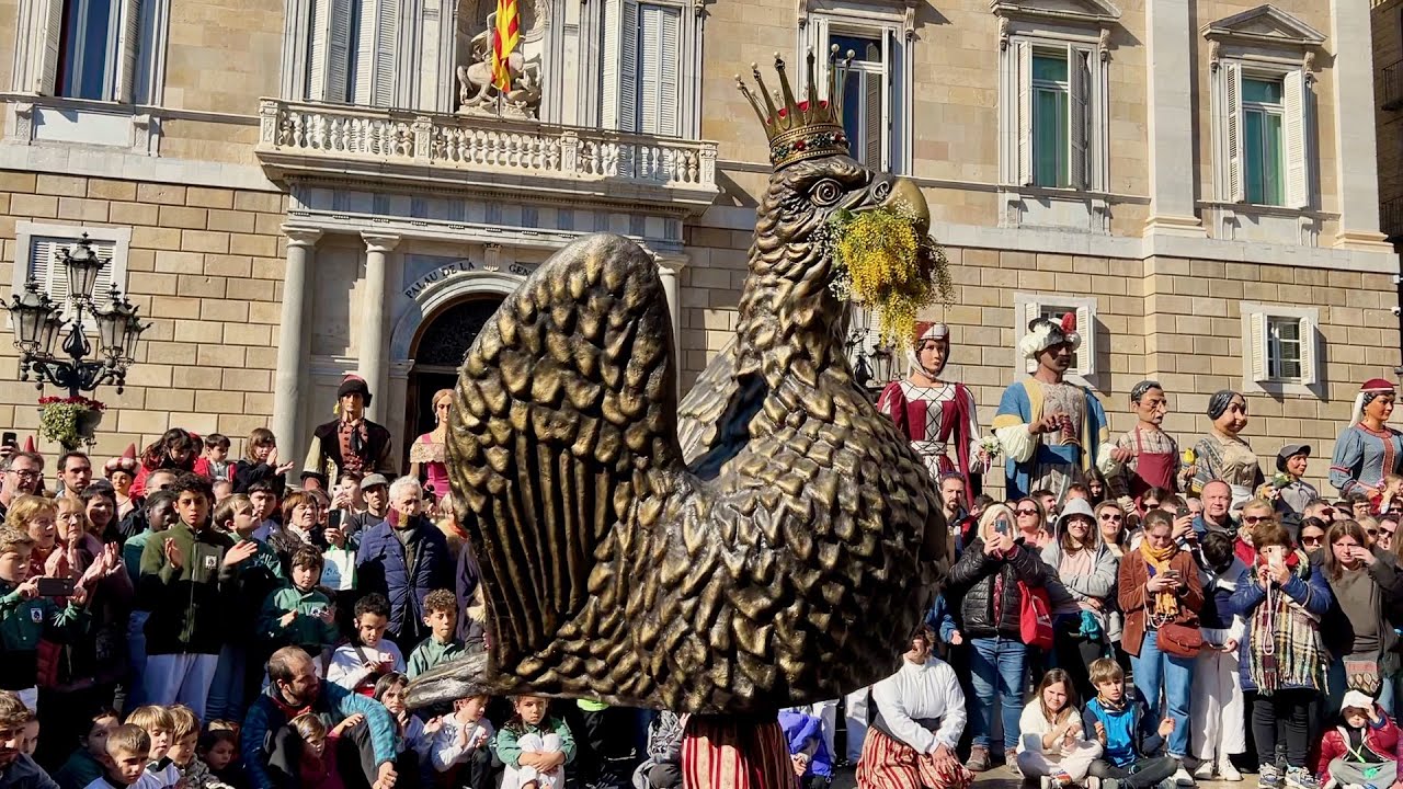 Balls Finals Pl. Sant Jaume SANTA EULÀLIA XL Trobada Gegants a Ciutat Vella (Bcn 2023 Episodi nº 6)