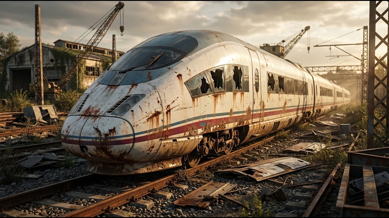 ASMR Abandoned Spanish AVE Bullet Train Restoration – Satisfying Repair