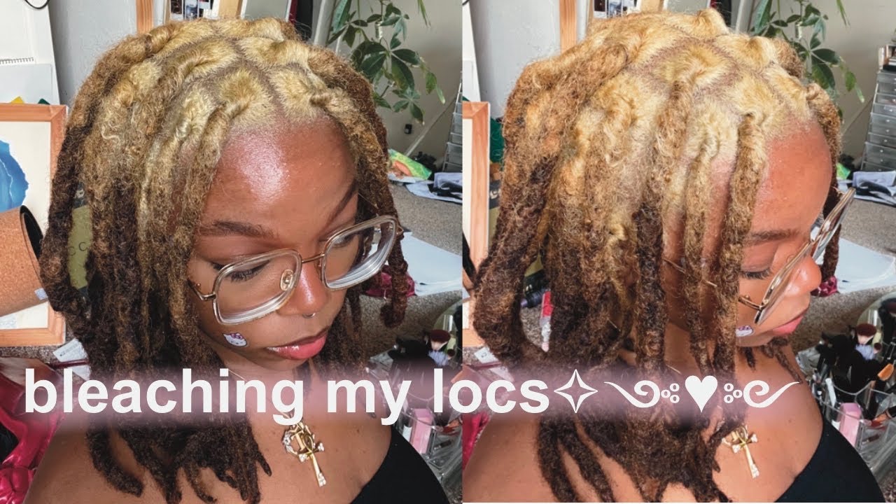 bleaching my locs blonde ✧༺♥༻∞