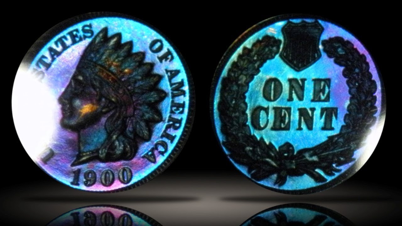 1900 Proof Indian Head Cent PCGS PR66RB Amazing Colors!