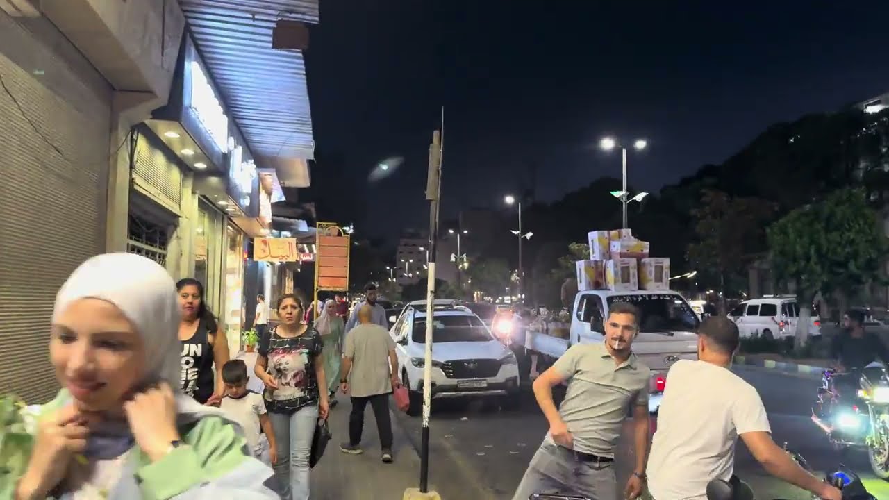 دقه 4K جوله عند ساعه حمص القديمه والجديده وشارع الدبلان بتاريخ 2025/7/9
