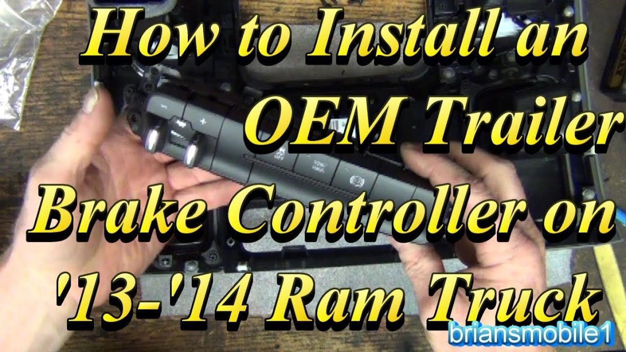 2014 Ram Brake Controller Factory Type Install How To