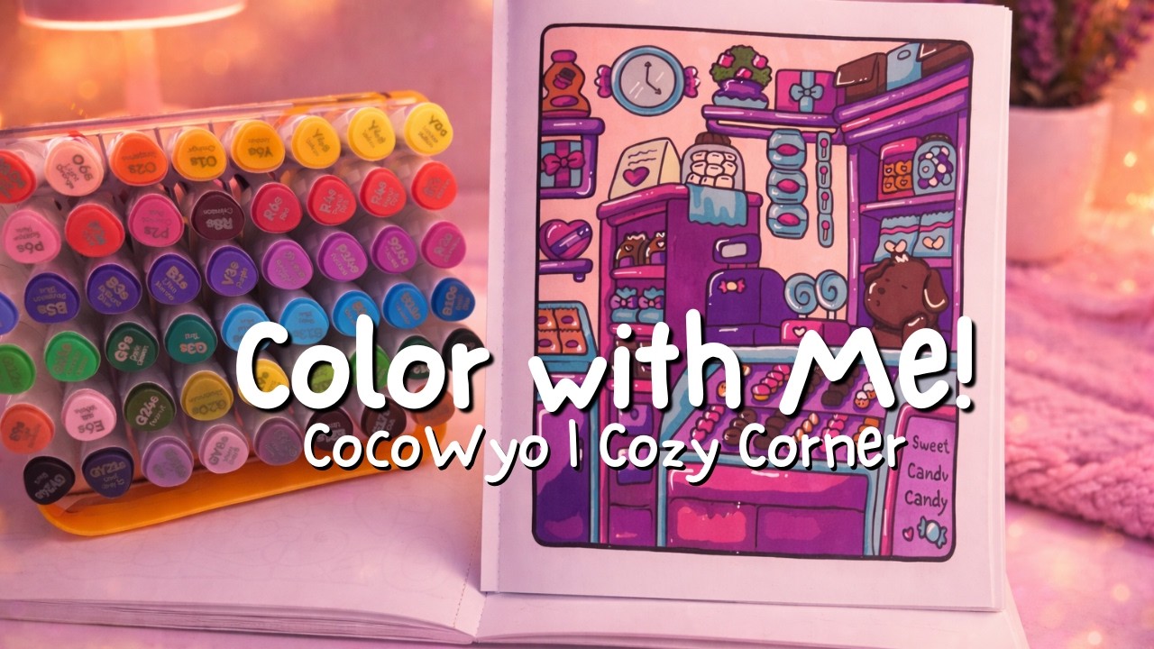 Cozy Coloring With Me 🌷🎨 | Calm ASMR | Beginner-Friendly Relaxation