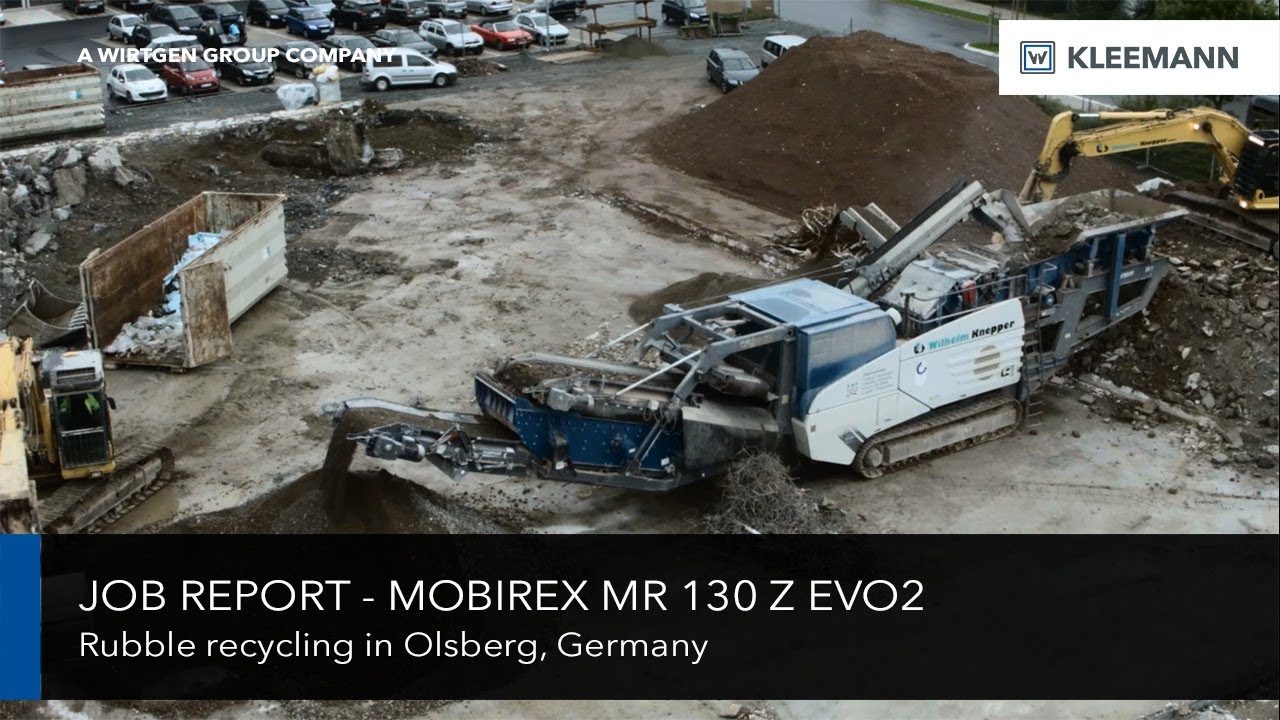 KLEEMANN Job Report - MR 130 Z EVO2 Rubble Recycling