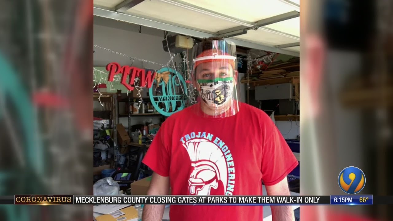 Local teacher builds face shields for medical staff