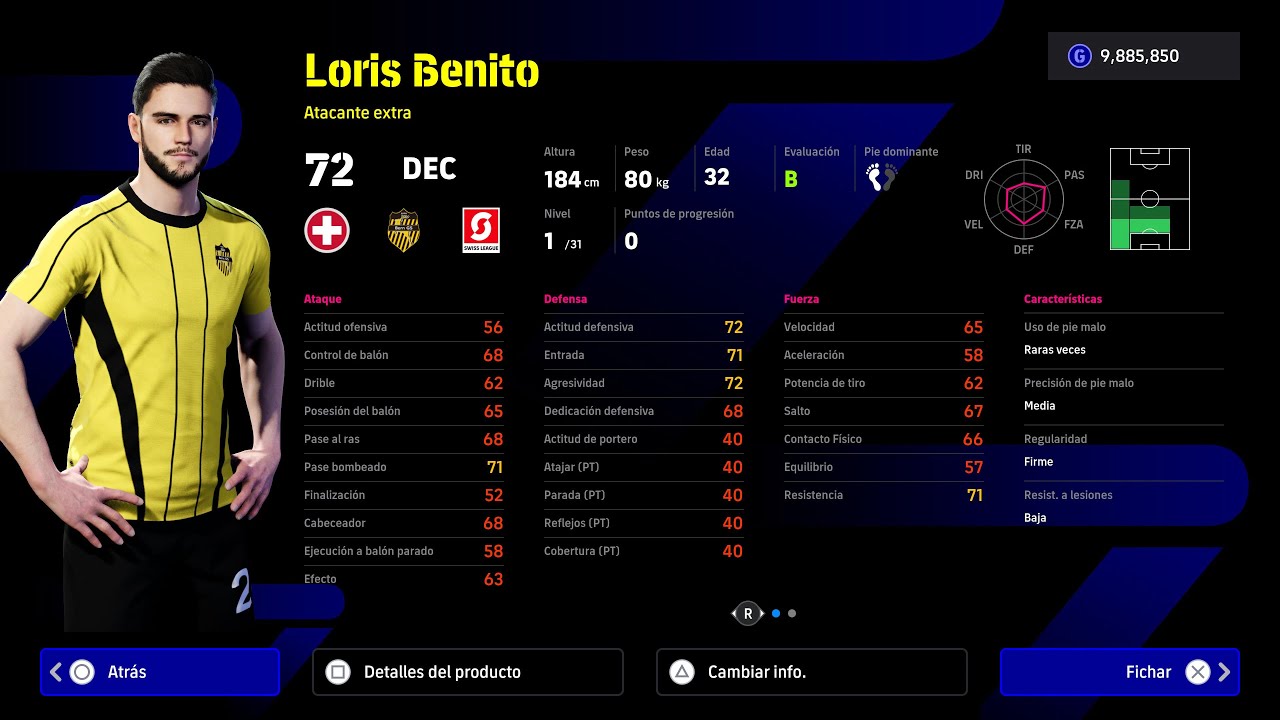 🎮🔥 eFootball 4.0.0 ALL BSC YOUNG BOYS PLAYERS 🔥🎮