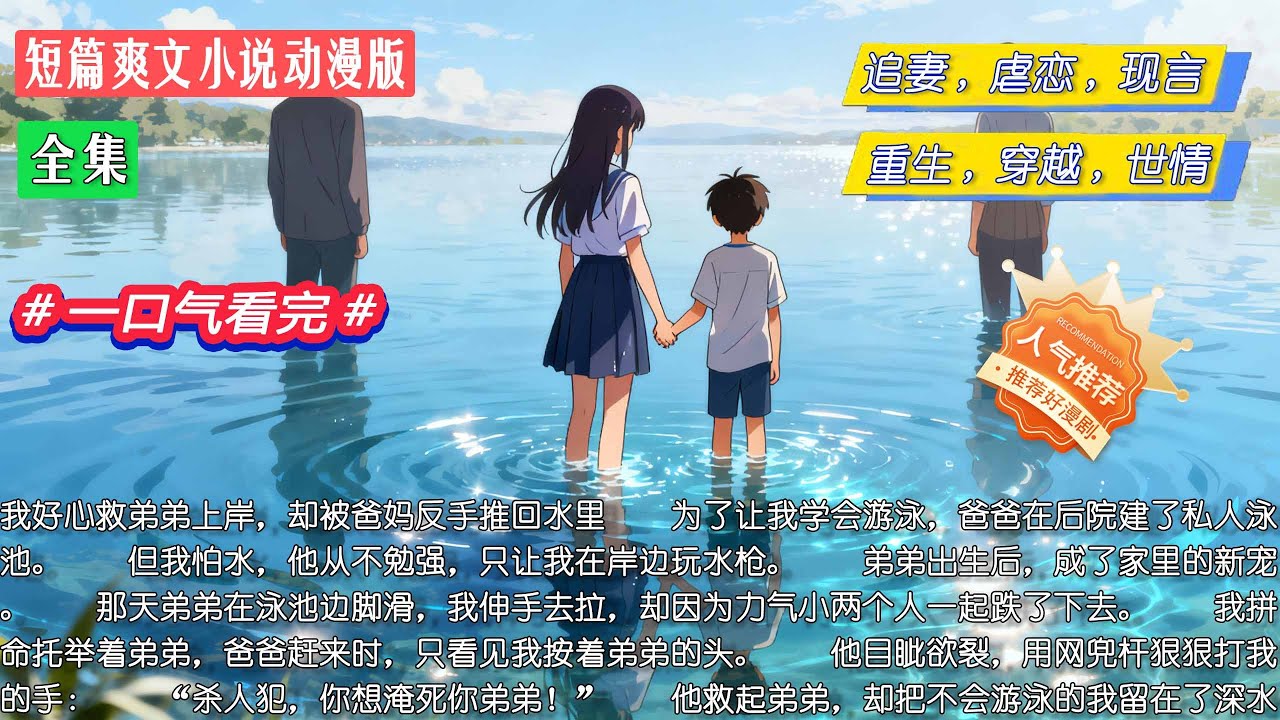 全集｜我救弟弟却被爸妈推回泳池，他们骂我杀人犯。直到舅舅闻到尸臭，打开了泳池盖…#小說 #全集 #短篇