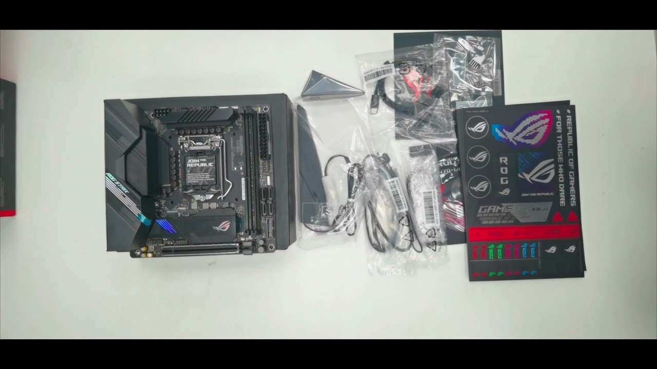 ASUS ROG STRIX H470-I GAMING (WIFI-6) Mini ITX Motherboard Unboxing