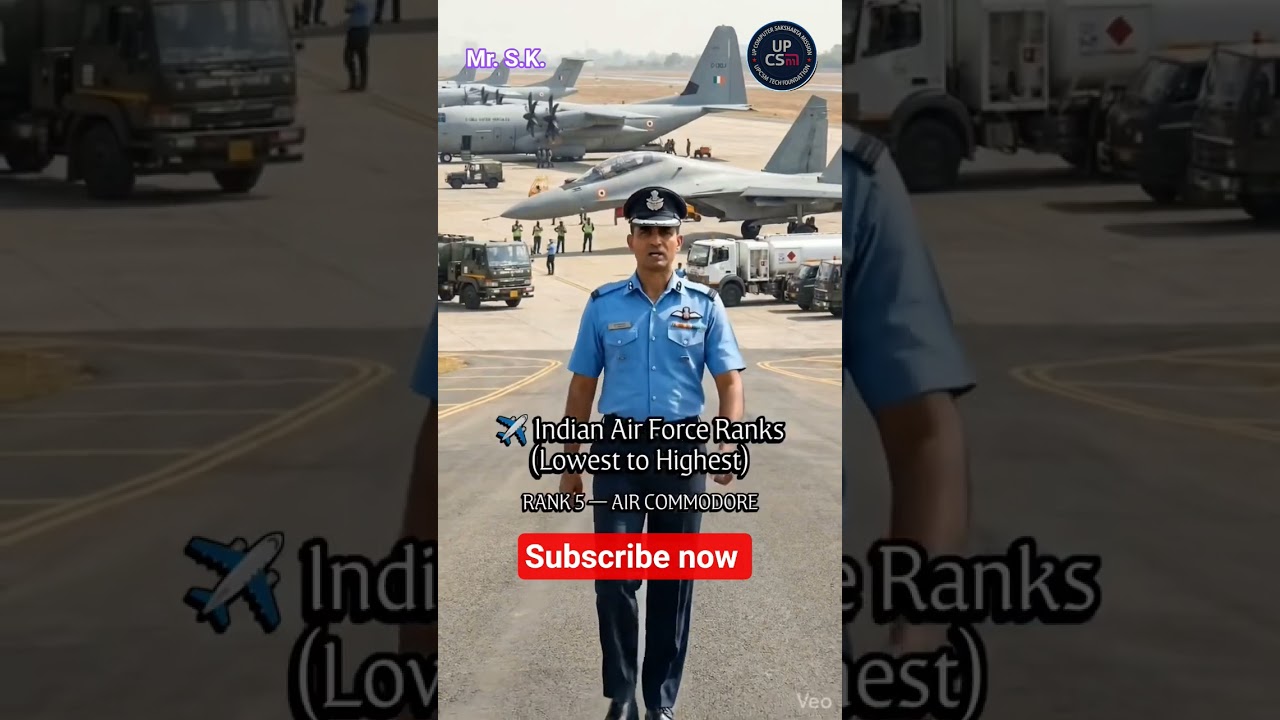 Marshal of the Indian Air force to flying officer. #shortvideo #gk #motivation #army #airforce #gs