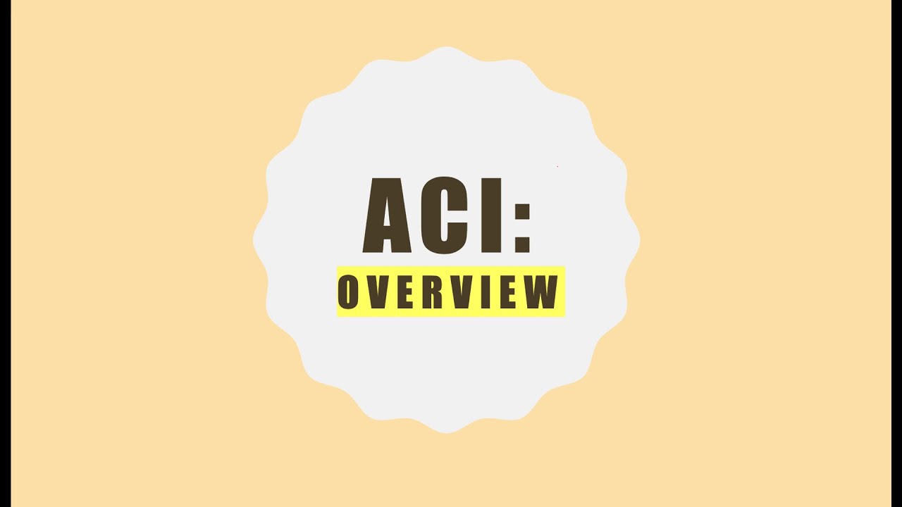 Cisco ACI: Overview