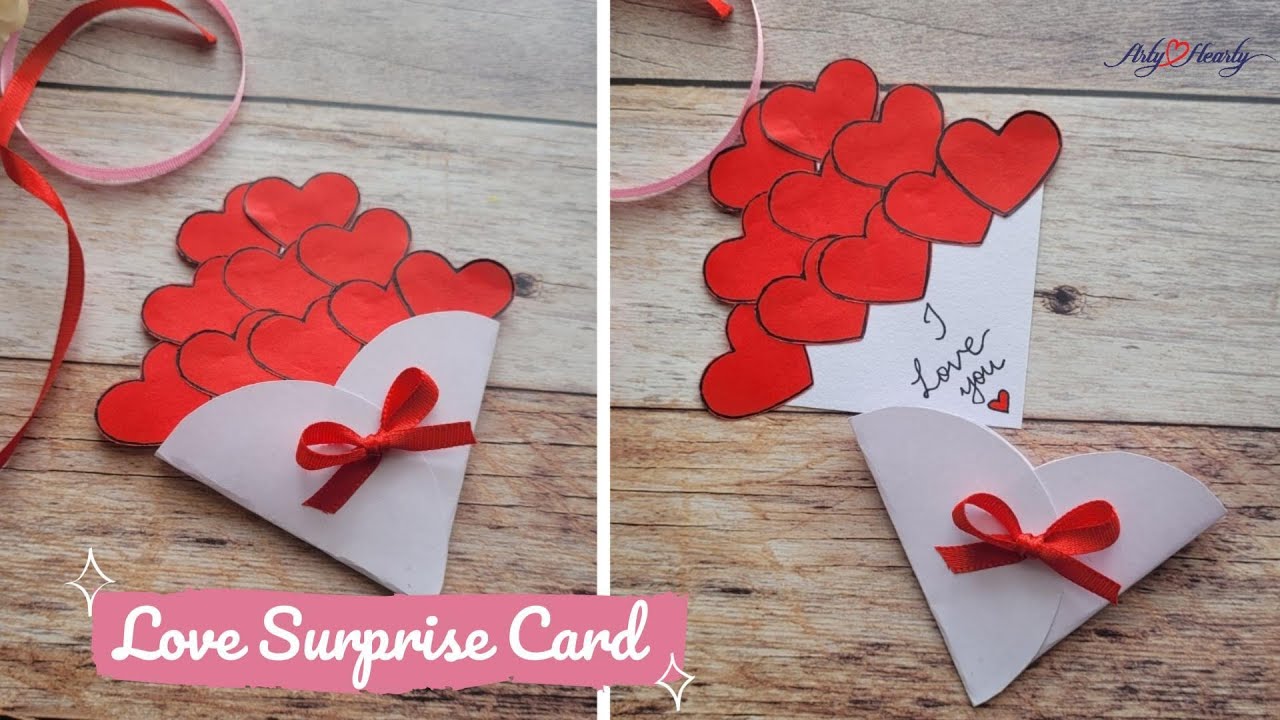 LOVE SURPRISE CARD 💌 | Easy DIY Valentine Pop-Up Card | Sheetal Ankalkote