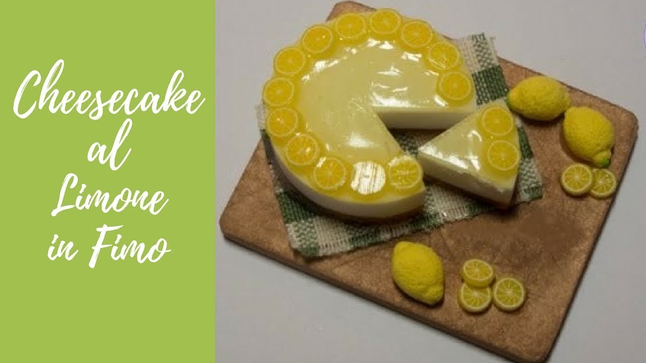 Tutorial: Cheesecake al limone in fimo (lemon cheesecake in polymer clay) [eng-sub]