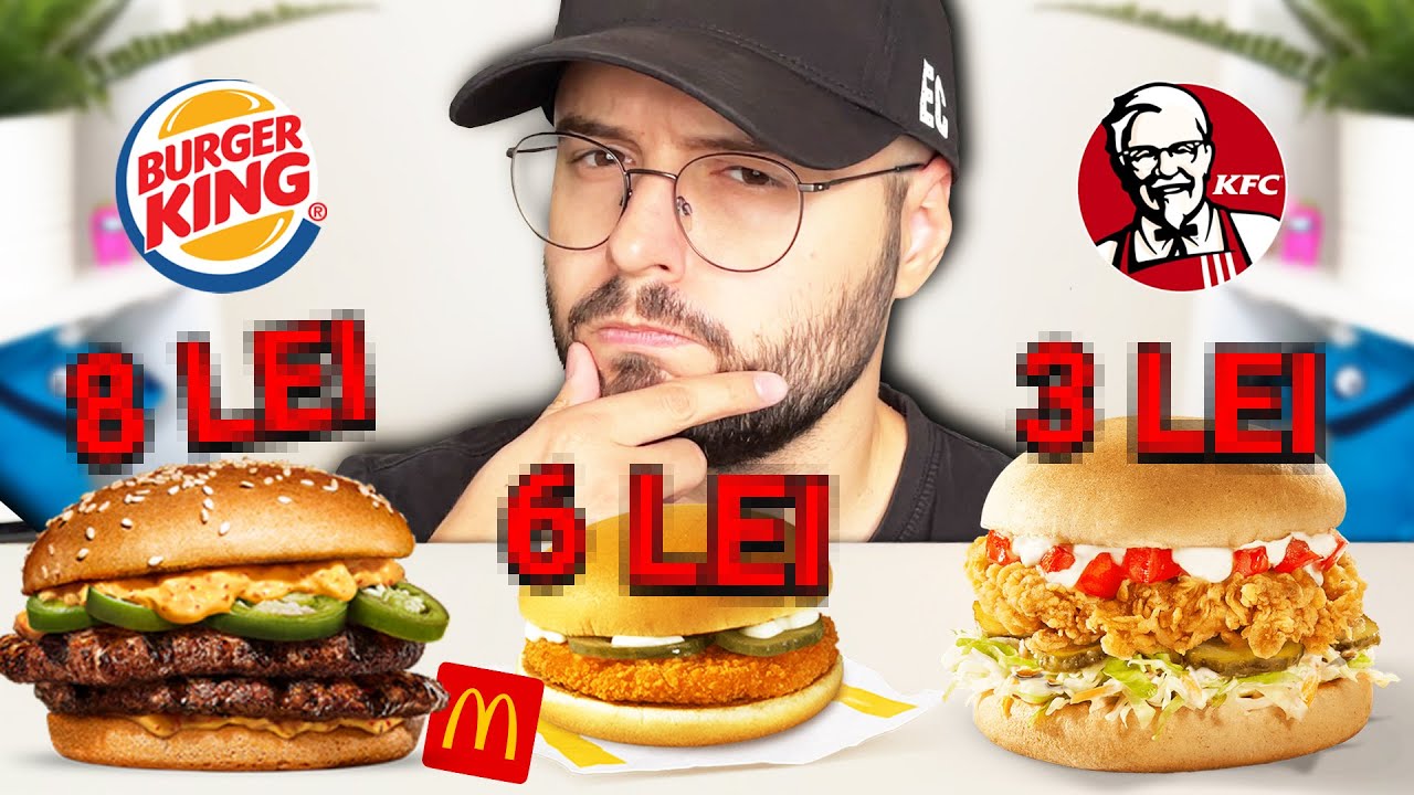 am mancat CELE MAI IEFTINE produse FAST FOOD