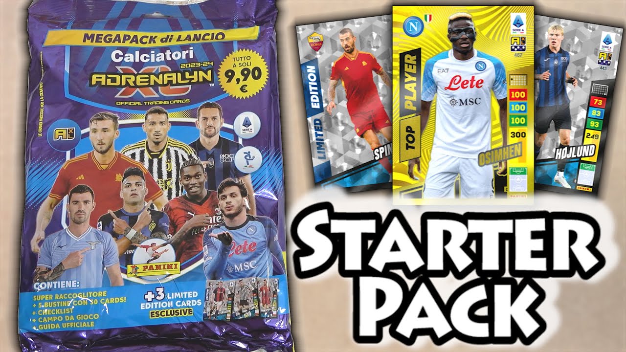 ADRENALYN XL 2023/24 MEGAPACK Opening | Italian Starter Pack - Panini Calciatori | Exclusive Cards