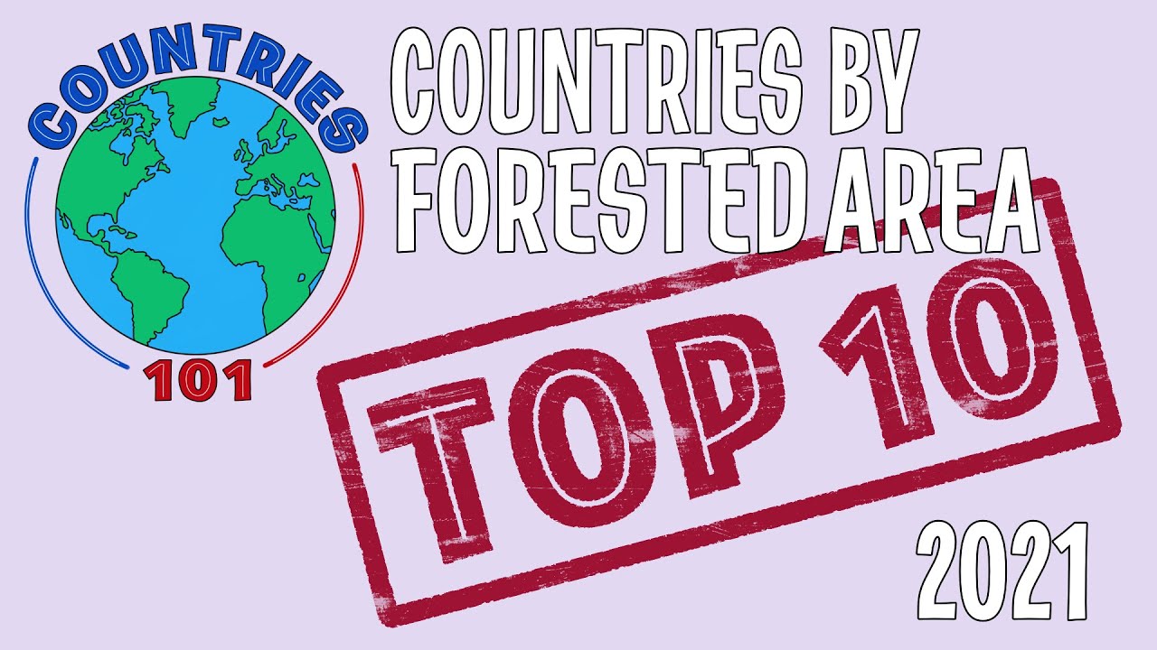 Top 10 Countries By Forested Area (% of land area)  - Countries 101